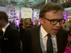 INTERVIEW David Nicholls on getting the tone right, the adaptation, Anne and Jim's contribution at the One Day European Premiere at London England. (Footage by WireImage Video/Getty Images Entertainment Video) Stock Footage
