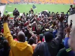 The Official Memorial Service For Nelson Mandela Is Held In Johannesburg Stock Footage