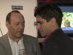 EVENT CAPSULE REPORTER/CHYRON: Kevin Spacey Announces Winner of 2009 Stella Artois Short Film Project Stock Footage