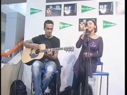 CLEAN: Singer Chenoa Signing Session Stock Footage