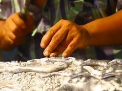 Silver handicrafts , Thailand Stock Footage