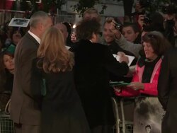 Tim Burton at the Gala Night Opening: 'Frankenweenie' Premiere: BFI 56th London Film Festival Tim Burton at Odeon Leicester Square on October 10, 2012 in London, England (Footage by WireImage Video/Getty Images) Stock Footage