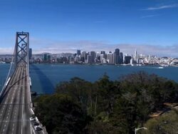 San Francisco Bay Bridge Stock Footage