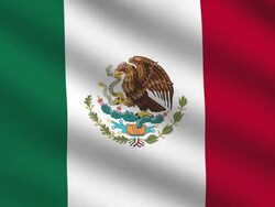 Mexican flag Stock Footage