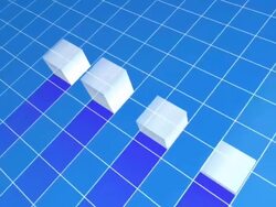 successfull business graph 02 Stock Footage