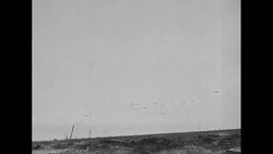Military planes fly over the Western Front during World War II News Clip
