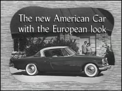 1953 Studebaker TV commercial #3 Stock Footage