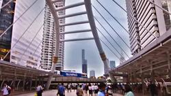 Sathorn Junction Bridge Stock Footage