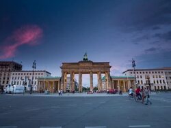 Brandenburg Gate, Berlin Stock Footage