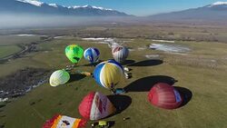 Balloons Bansko Stock Footage