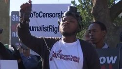 Journalists protest against SABC suspension Instructional Video