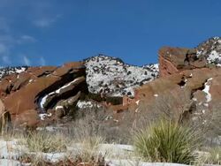 HD video tIme lapse Red Rocks Park Colorado Stock Footage