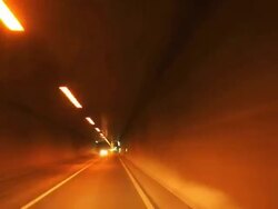HD Road Tunnel Driving Time Lapse Stock Footage