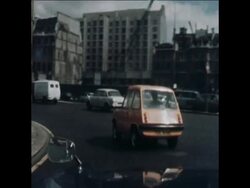 SYND15/09/72 THE LAUNCH OF AN ELECTRIC CAR IN THE UK News Clip