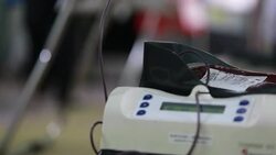 blood spinning Stock Footage