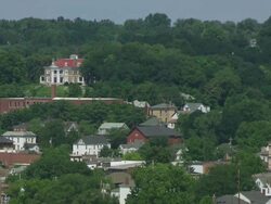 WS Rural area at mississippi river / ROCK ISLAND, ILLINOIS, United States Stock Footage