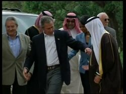 WRAP Bush meets Saudi Crown Prince, comments on oil price News Clip