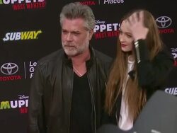 Ray Liotta at Disney's "Muppets Most Wanted" Los Angeles Premiere Stock Footage