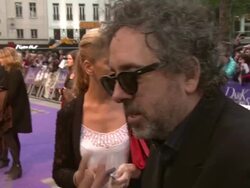 Tim Burton at Dark Shadows: European Premiere at Empire Leicester Square on May 9, 2012 in London, England. Stock Footage