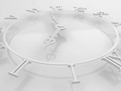 3D Clock Animation Stock Footage