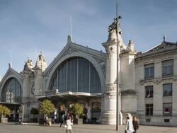 Gare de Tours or Tours Railway station, France. Stock Footage