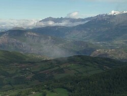 Revealing Lac De Serre-Poncon Stock Footage