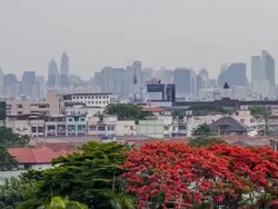 Cloud moving in Bangkok day to night timelapse. Stock Footage