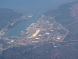 Nickel Processing Plants in Moa, Holguin Province, Cuba Stock Footage