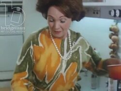 Barbican 1969, clip 8 - Interior shots of the Barbican flats, showing modern appliances and fashionable interior design. Stock Footage