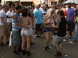 Calle Ocho Street Festival Takes Over Little Havana Stock Footage
