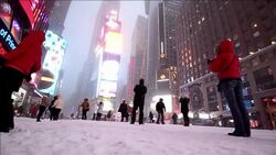 Snow storm hits New York City News Clip