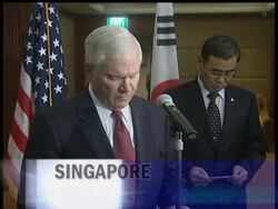 U.S. Secretary of Defense Robert Gates uses some of the harshest words yet on the nuclear weapons situation in North Korea, warning the United States will not stand by if the country transfers weapons or technology to other states. News Clip