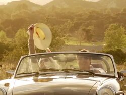 MONTAGE Road Trip Mature Couple Stock Footage