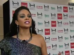 INTERVIEW Alesha Dixon on Take That, Robbie Williams, Gary Barlow at the Help The Heroes Concert at London England. (Footage by WireImage Video/GettyImages) Stock Footage