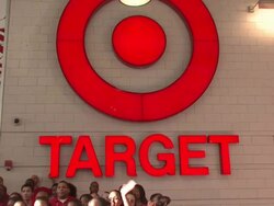 ATMOSPHERE: staff at the Target Celebrates Opening Of East Harlem Location With Star-Studded Party at New York NY.  Stock Footage