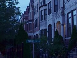 MS TU Prairie District apartments night Stock Footage