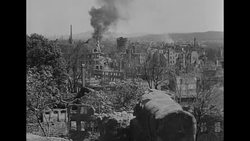 Ruins of Nuremberg at end of European war in 1945 News Clip