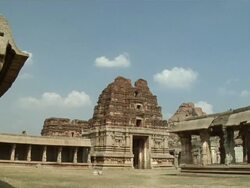 MS, Achyuta Raya Temple, Hampi, Karnataka, India Stock Footage