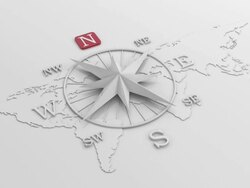 Global Compass Stock Footage