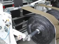 Plastic Bag Factory Stock Footage