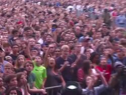 PERFORMANCE:  Band Of Horses at Global Citizen Festival In Central Park To End Extreme Poverty Stock Footage