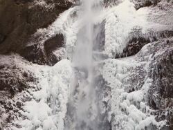 Winter waterfall Stock Footage