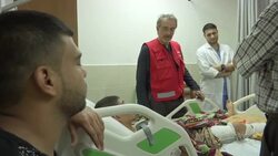 ICRC president visits Gaza Strip where hospitals are struggling to cope News Clip