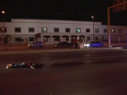 MS Shot of Dead gun shot victim on streets AUDIO / Ciudad Juarez, Juarez, Mexico Stock Footage