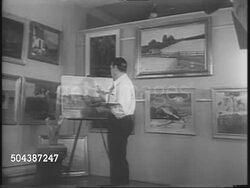 Boxer Mickey Walker Becomes A Painter News Clip