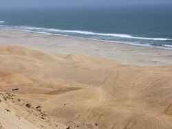 WS View of seashore / South Of Peru, Nazca, Peru Stock Footage