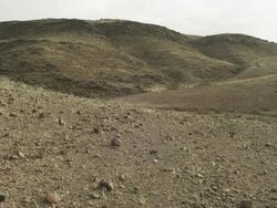 North African hills undulate in the Moroccan wilderness. Stock Footage