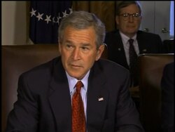 Bush says he will not comment on Rove's role in leak during the investigation News Clip