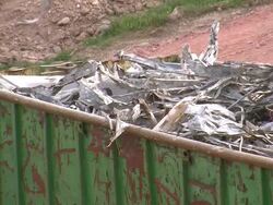 MS Trolley with metals  / Saarburg, Rhineland-Palatinate, Germany Stock Footage