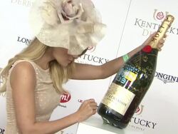 Lauren Conrad at  Moet & Chandon Toasts The 139th Kentucky Derby Stock Footage